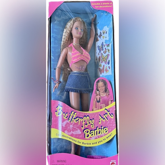 Butterfly Art Barbie NWT- Barbie in box, never opened - Picture 4 of 8
